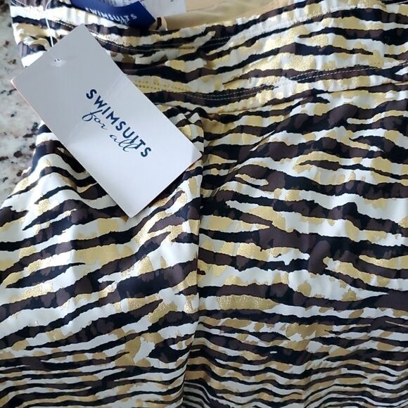 Swimsuits For All Brown Animal Print Tankini Set - Picture 7 of 9